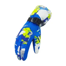 Зимние мужские и женские перчатки с принтом, ветрозащитные, водонепроницаемые, Нескользящие, теплые, для катания на лыжах, верховой езды, теплые, походные, уличные перчатки, лыжи# gh