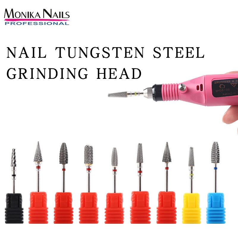 20 Types Tungsten Steel Nail Drill Bits For Manicure Corn Shaped