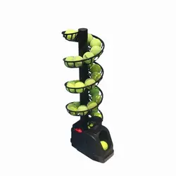 Portable Tennis Tossing Machine Self-help Single Practice With Net Catcher Multi-ball Training Assist Tennis Tossing Machine