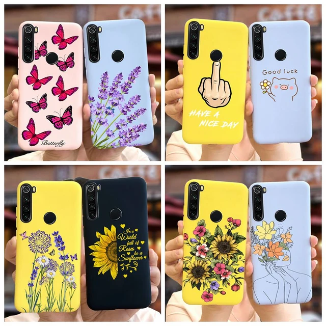 For Funda Redmi Note 8 2021 Luxury Flower Phone Case Back Cover For Xiaomi  Redmi Note 8 Pro 8T Note8 8 T 8pro Soft Silicon Cases