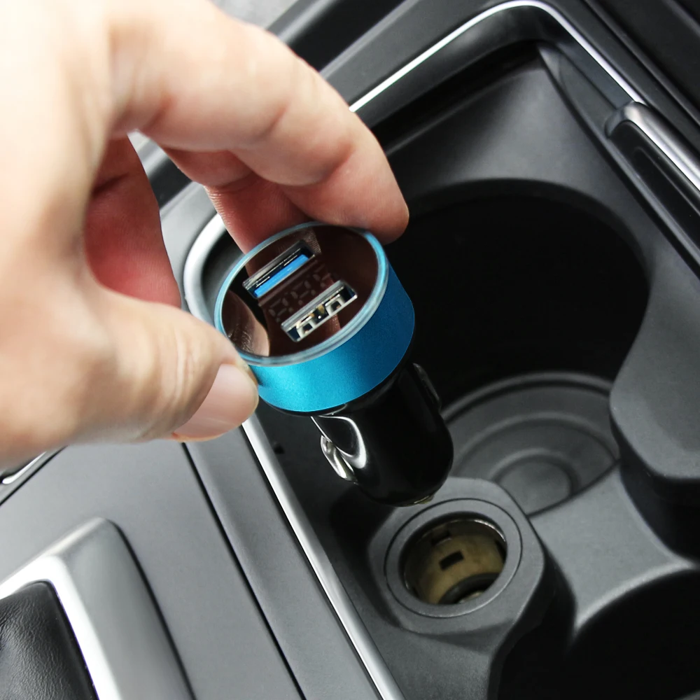 Автомобильное зарядное устройство с двумя портами USB для прикуривателя Hyundai Creta I10