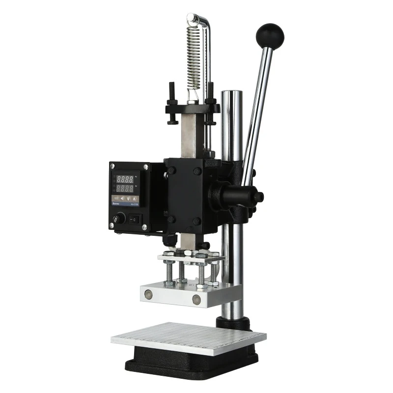 US $149.27 Manual Gilding Press Hot Foil Stamping Machine Heavy Duty Multifunction 57 1013 Cm For Paper Leather Craft Wood Logo DIY