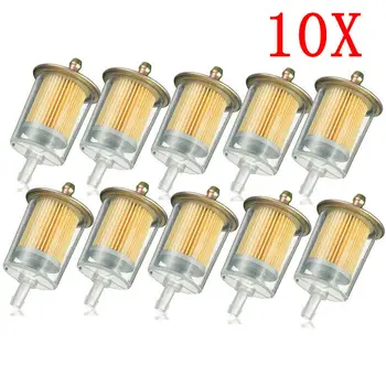 

10pcs Car Oil Filter Petrol Gas Gasoline Liquid Fuel Filter 8mm 3/8'' Inline Universal Scooter ATV Dirt Quad Bike Dropshipping