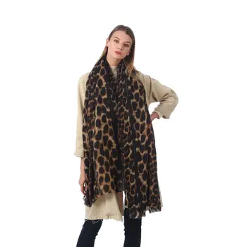 

winter warm wild leopard cashmere shawl scarf for women 2019 female wrap scarves wool pashmina blanket scarf foulard femme