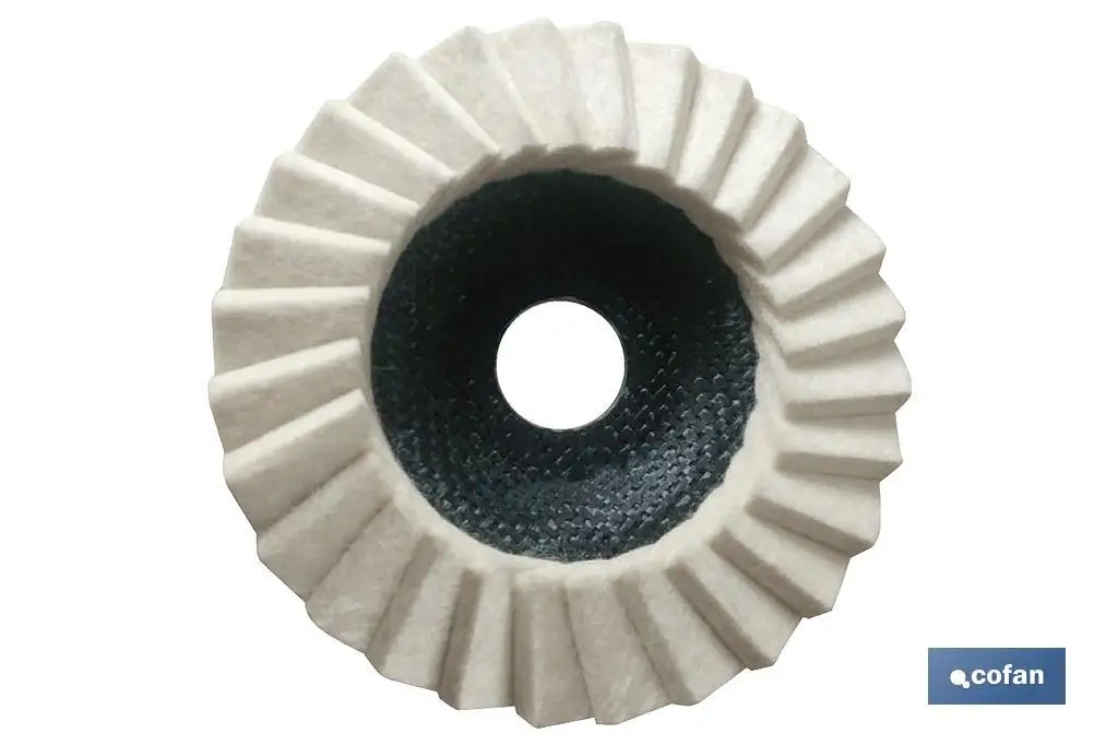 Disco Laminas Feltro P/ Pulir A¸ 125G-D5/H25