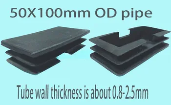 

50*100mm.Oblong Rectangular Plastic feet tube plug,Tube insert ending,feet cover,blanking,2" 4" inch chair desk feet
