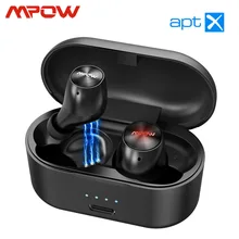 Mpow M8 TWS Bluetooth 5,0 Беспроводные наушники с поддержкой APTX 24 h, воспроизведение CVC 8,0 Mic, iPX7, водонепроницаемые для iPhone 11, Xiaomi, samsung