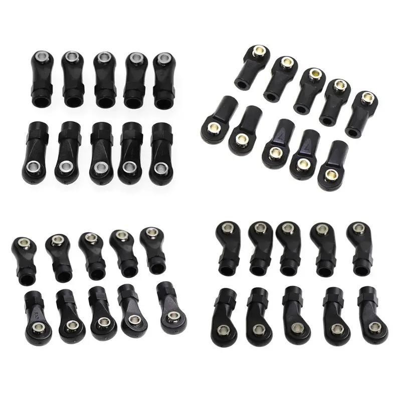

10Pcs Plastic Rod Ends Link Balls for 1/10 TRX-4 TRX4 RC Crawler Car