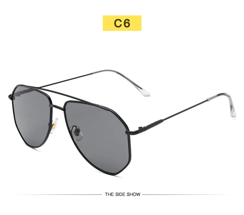 VWKTUUN, солнцезащитные очки для женщин и мужчин, Ретро стиль, для вождения, солнцезащитные очки, негабаритные, авиаторы, солнцезащитные очки, UV400, очки - Цвет линз: Color 6