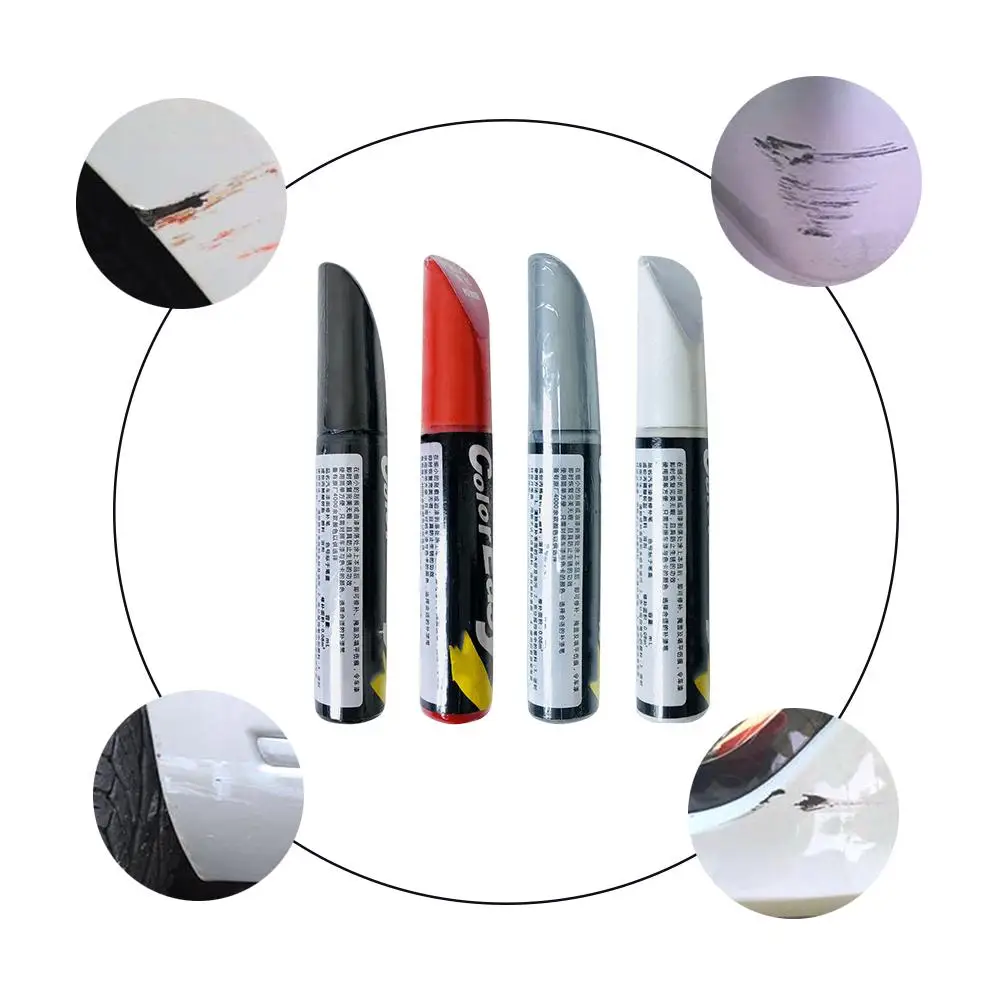 Car Paint Repair Pen Scratch Repair Pen Professional Matt Red White Silver Black Paint Touch