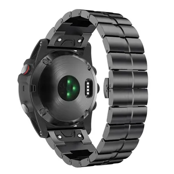 

Luxury Stainless Steel Wrist Strap Replacement Quick Release Easy Fit Wirstband For Garmin Fenix 5x Plus Smart Watch Accessories