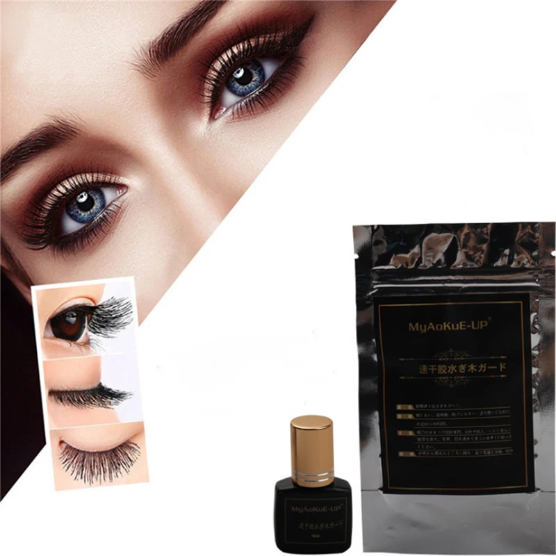 

10ml Eyelash Glue 2-3s Fast Dry No Smell No Irritant False Eyelashes Extension Glue Adhesive Pro Lashes Glue