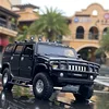 1:32 HUMMER H2 Alloy Car Model Diecasts & Toy Metal Off-road Vehicles Car Model Simulation Sound Light Collection Kids Toys Gift 2