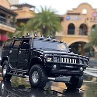 1:32 HUMMER H2 Alloy Car Model Diecasts & Toy Metal Off-road Vehicles Car Model Simulation Sound Light Collection Kids Toys Gift 2