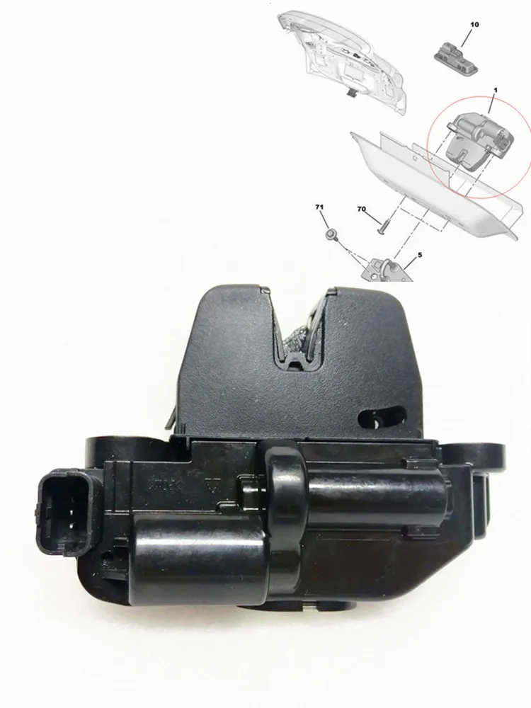 Блокировка задней двери 9804824580/9151487499 h применимо к peugeot 208/2008/408/308 s/5008