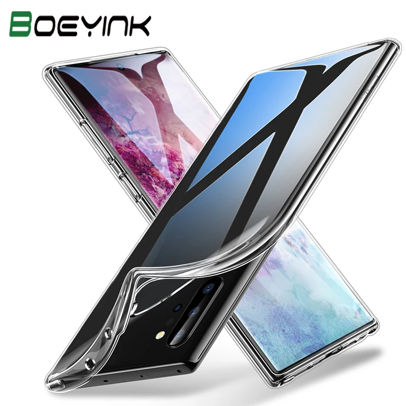 

Soft TPU Case for Samsung Galaxy Note 10 Pro Cover Soft TPU Transparent Crystal Clear Bumper Case for Samsung Note 10 Plus S105G