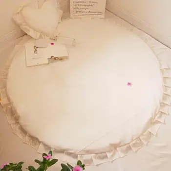 

486 Nordic Round Mat Thick Home Baby Crawling Mat Children's Carpet Living Room Tent Game Pad Detachable 1.4m