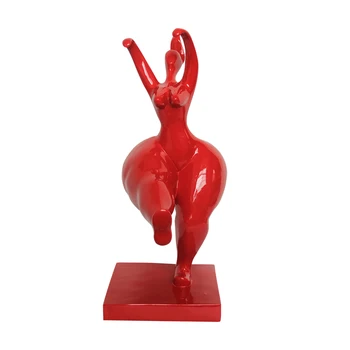 

Abstract Fat Lady Figure Art Sculpture Decoration Girl Figurine Beauty Statue Creative Resin Crafts Home Decorations R4452