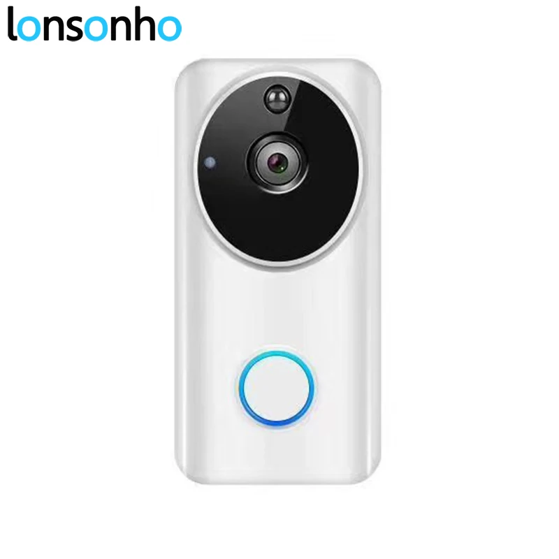 

Lonsonho Smart Wifi Doorbell Wireless Video Intercom 2MP 1080P Camera Night Vision Pir Motion Sensor Tosee Plus App