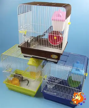 

Golden flower squirrel cage golden bear special cage squirrel cage chipmunk drawer type hamster cage silver fox