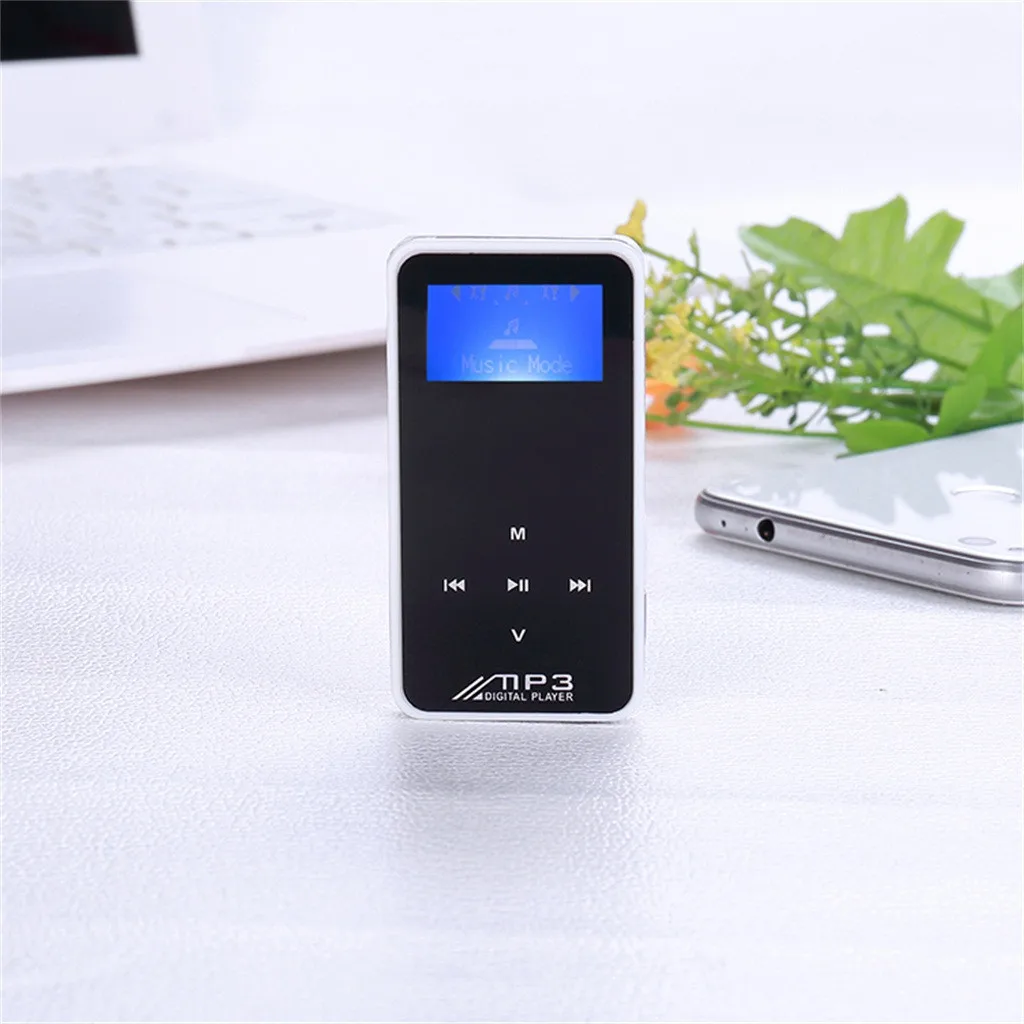 Супер легкий MP3 плеер черный Слот для карты microSD и FM радио Портативный hifi без потерь Звук# T2