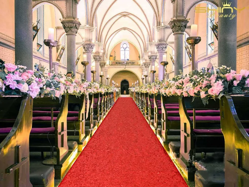 Красный свадебный проходной дорожки 60FTX4FT Блестящий Свадебный ковер блесток ковры проходной дорожка для Wedding-M1025