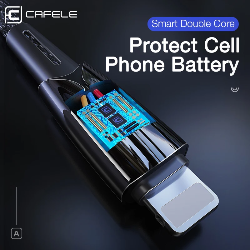 Cafele USB-C PD кабель для быстрой зарядки type C для Lightning 18 Вт 2A Зарядное устройство USB C для iPhone XR XS Max 8 PD ISO кабель