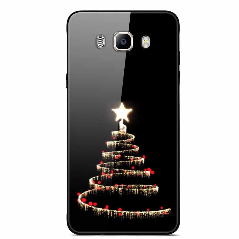 42 Для samsung Galaxy J7 J710 чехол из закаленного стекла с изображением планеты и космоса, стеклянный чехол для задней панели, чехол для samsung J7, J710 Capa - Цвет: 42