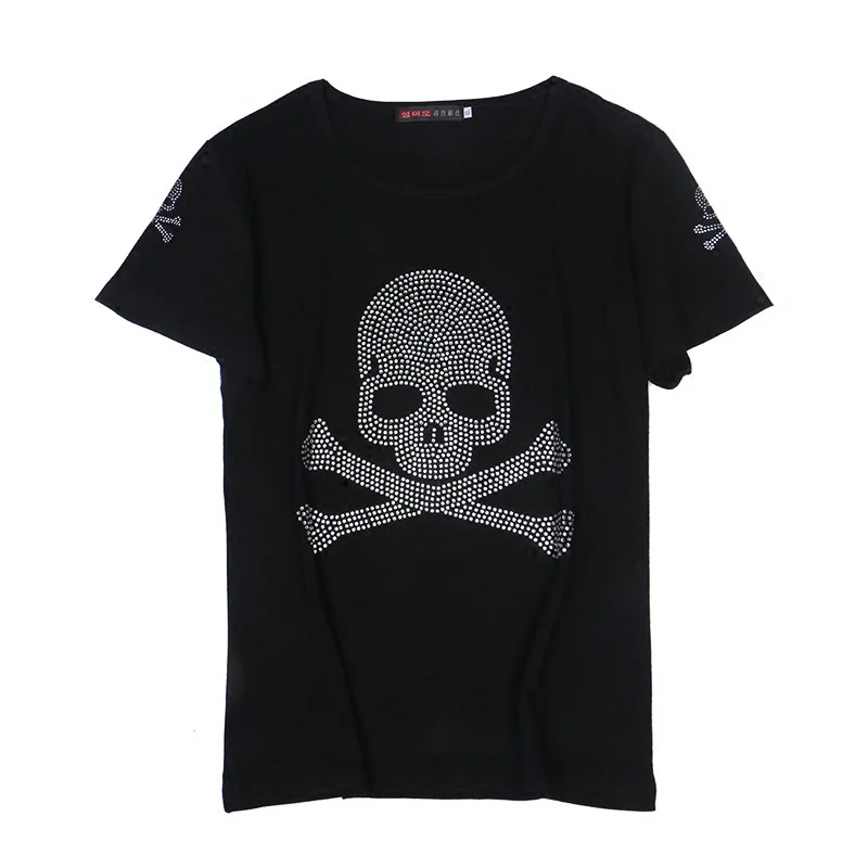 Hot-drilling-printing-Short-sleeve-T-shirt-women-Summer-clothes-2020-New-fashion-loose-cotton-Pullovers