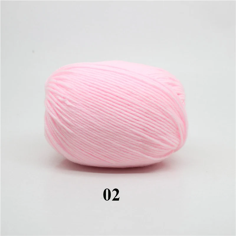 A02 1pc 50 г новейшая молочная хлопчатобумажная смешанная пряжа для ручного вязания DIY теплая мягкая пряжа 30 цветов дешевая для продажи - Цвет: A02 1pc