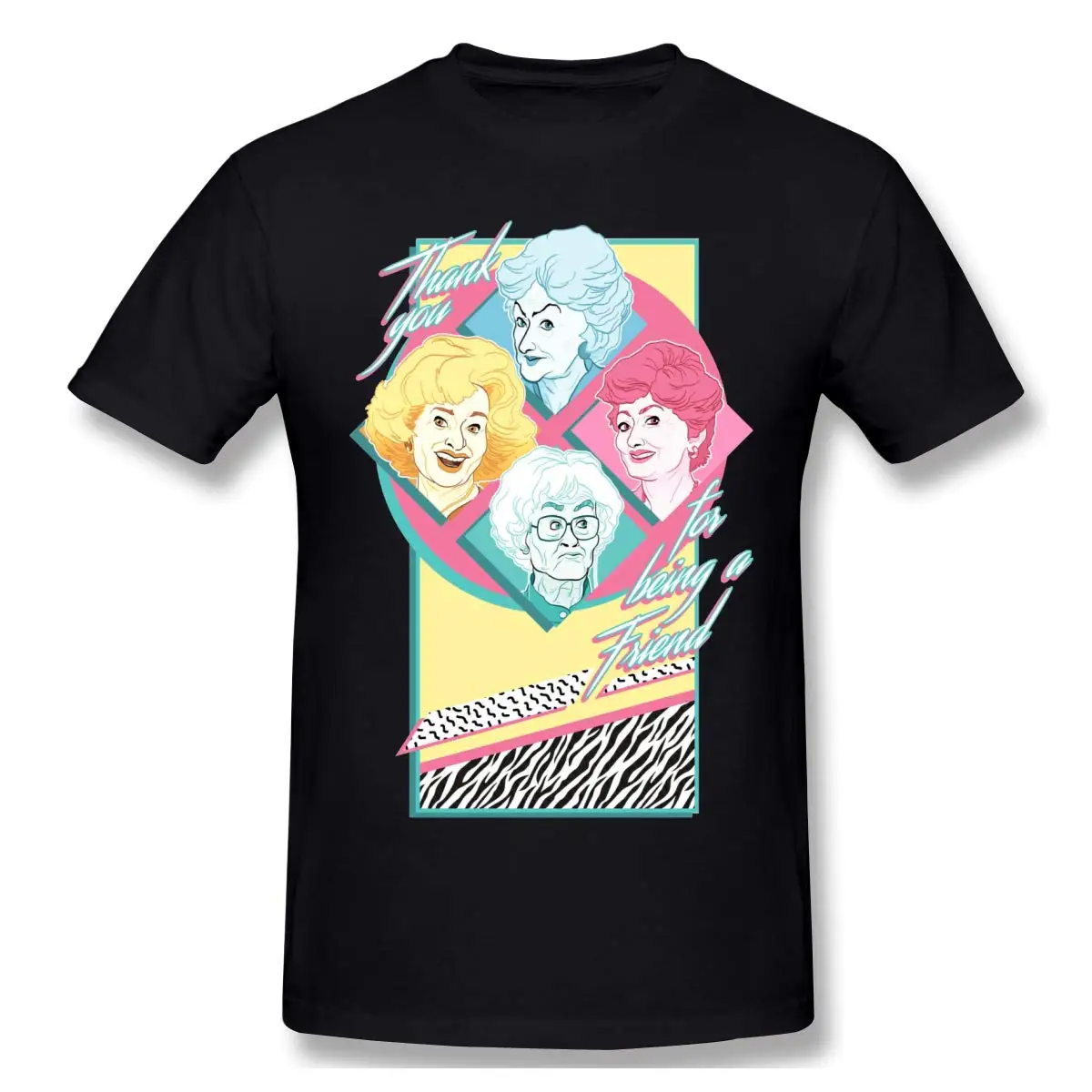 Classic Men's T Shirt GOL den Girls TSDFC Stretch Round Neck Short