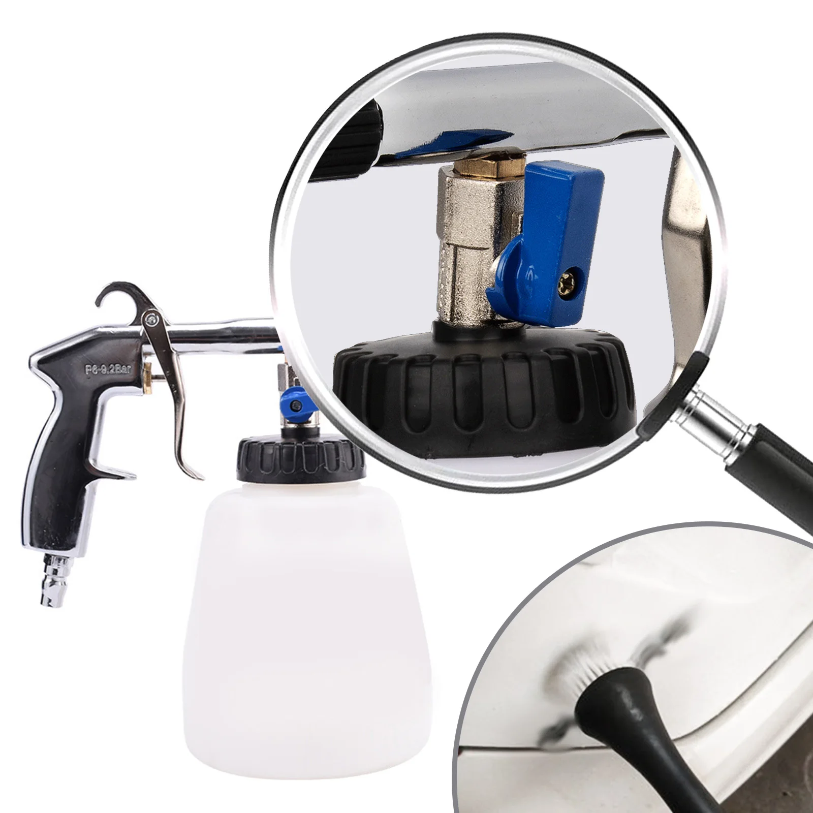 Tornado Pistola Pneumatica Ad Aria Compressa Autolavaggio Ad Alta Pressione Pistola Per Pulizia Profonda Interna Strumento Espuma Per Strumento Di Det