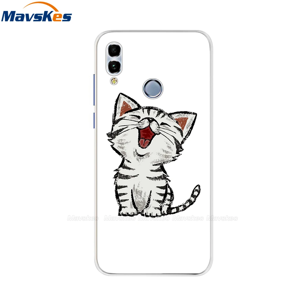 28 Huawei Honor 10 Lite чехол мягкий силиконовый милый ТПУ задняя крышка для Fundas huawei P Smart /Honor 10 удобный телефонный футляр сумки - Цвет: 28