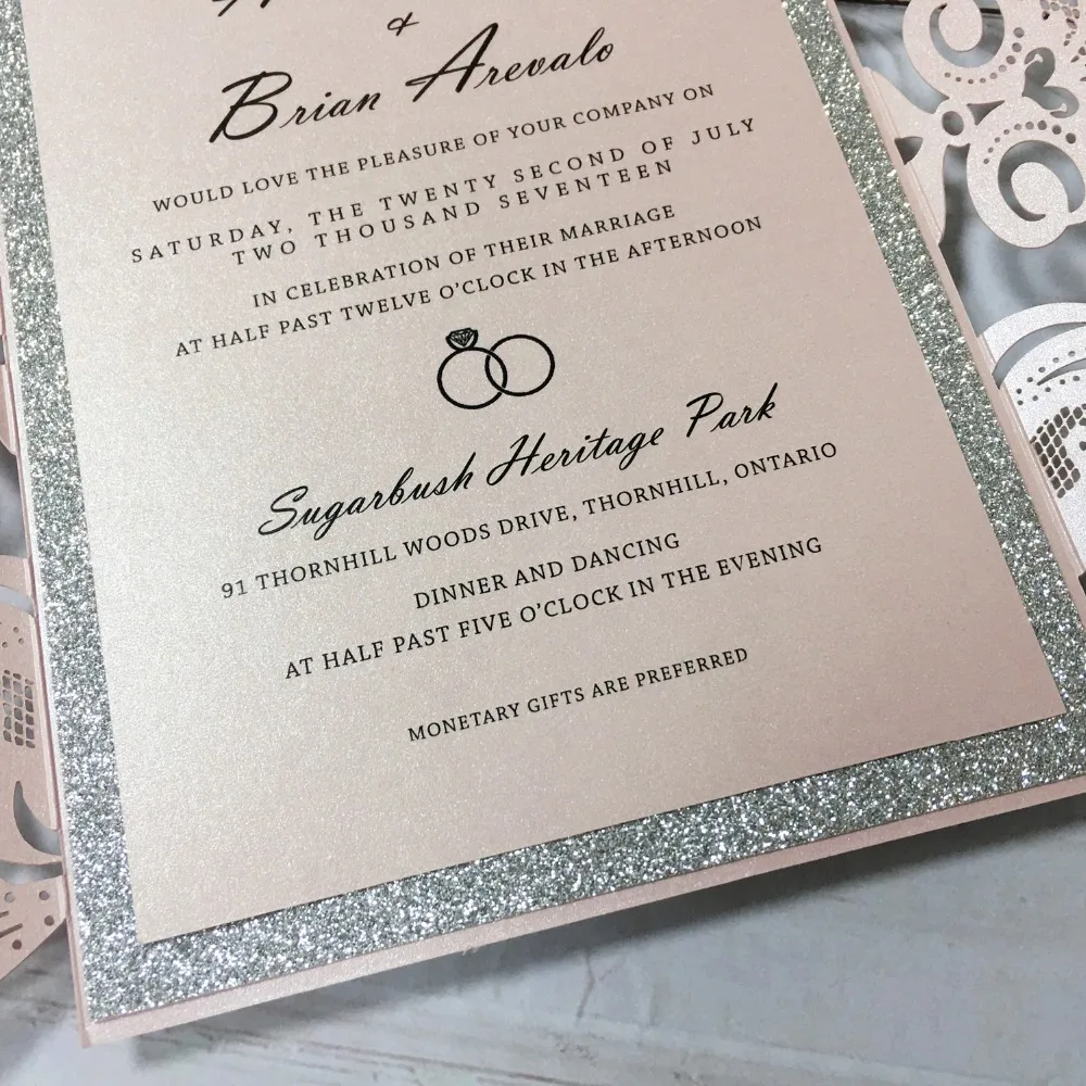 Laser Cut Invitations