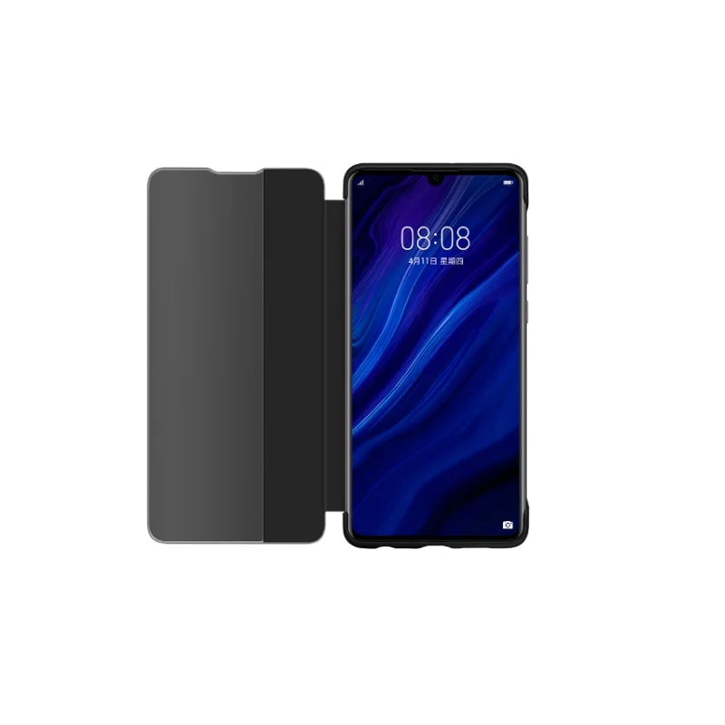 P30 Pro Чехол Официальный умный вид окно кожаный защитный флип чехол huawei P30 Pro Чехол huawei P30 чехол Funda