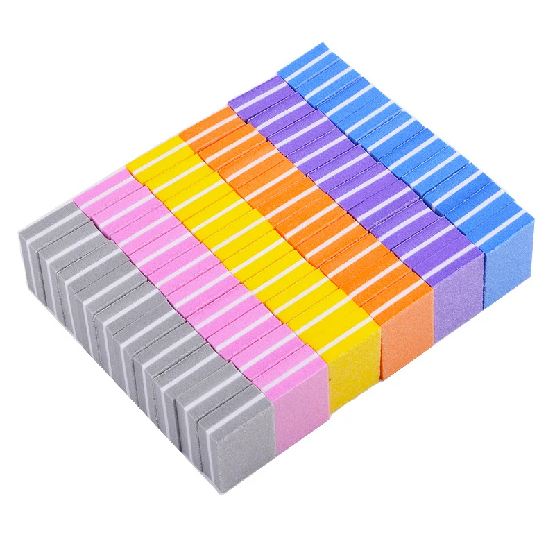 500-100PCS Nail Sanding Buffer Block - Double Sided