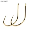 DYGYGYFZ 30PCS/set Titanium Alloy Fish Hook Without Barbed 1#-10# Series In Fly Fishhooks Worm Pond  Holder Jig Hole Accessories ► Photo 1/6