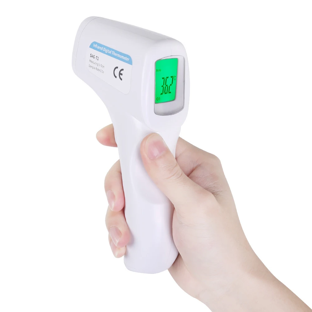 

Home Forehead Ear LCD Display Backlight Portable Body Temperature Infrared Thermometer Auto Off Non Contact Handheld Digital