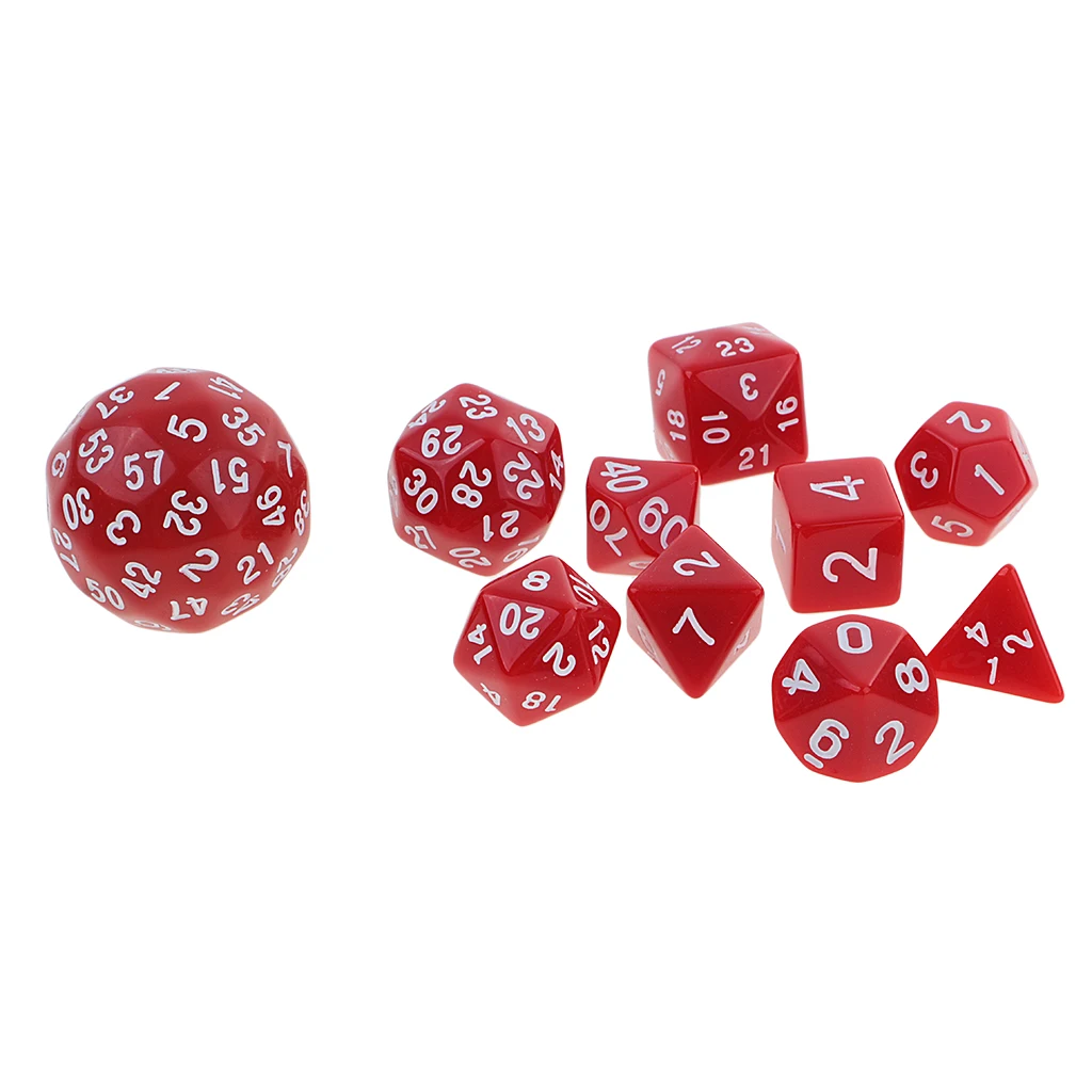 Много 60 шт игральные кости D4-D60 многофункциональные фигурки для ролевых игр Вечерние