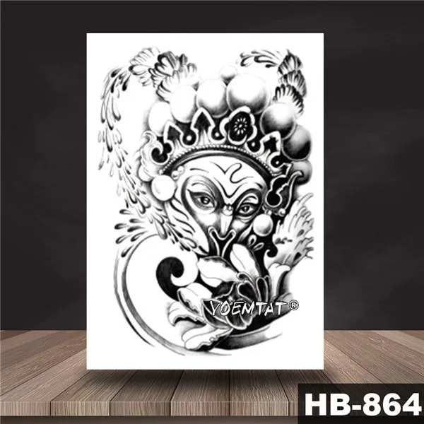 23 Demon devil, водостойкая временная татуировка, наклейка, японская Prajna, святая вспышка, татуировки, боди-арт, рука, поддельные татуировки - Цвет: 23