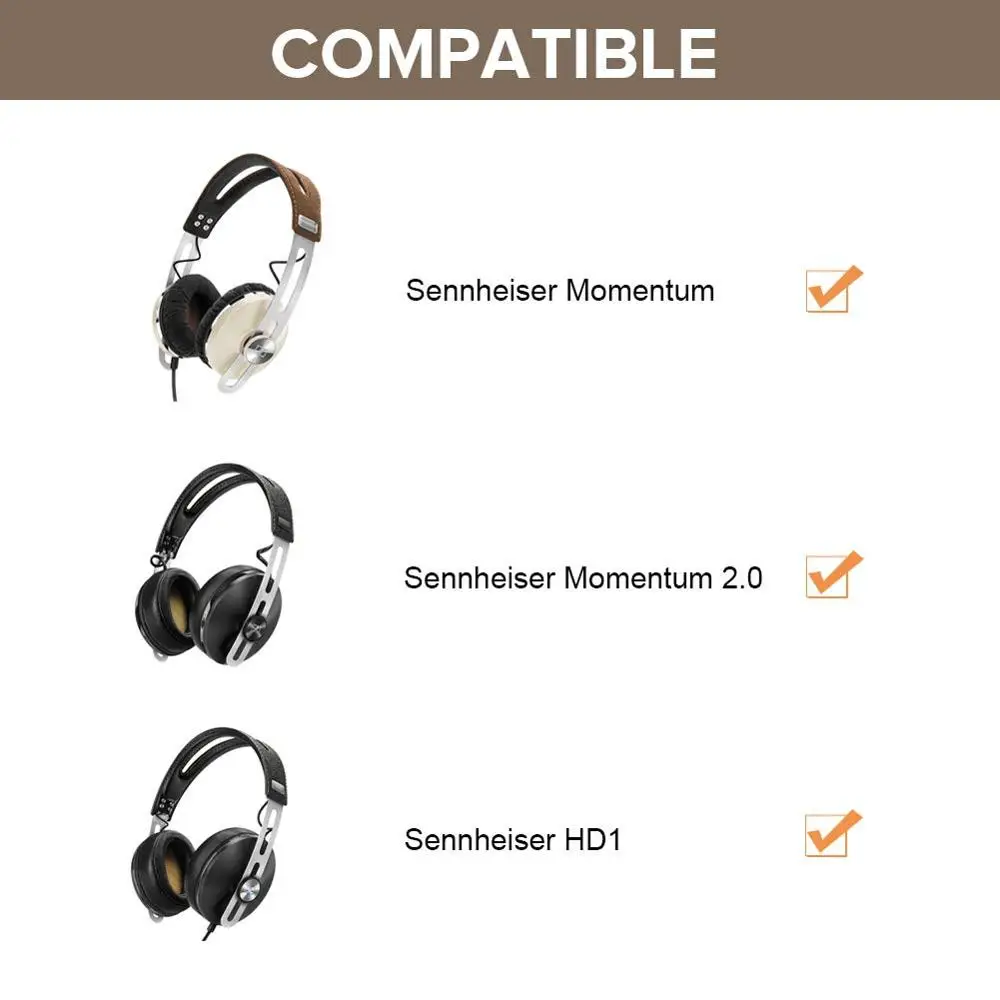 Upgrade Replacement Stereo Audio Cable Extension Music Cord For Sennheiser Momentum 2 0 HD1 Over On Ear Headphones 1 2meters