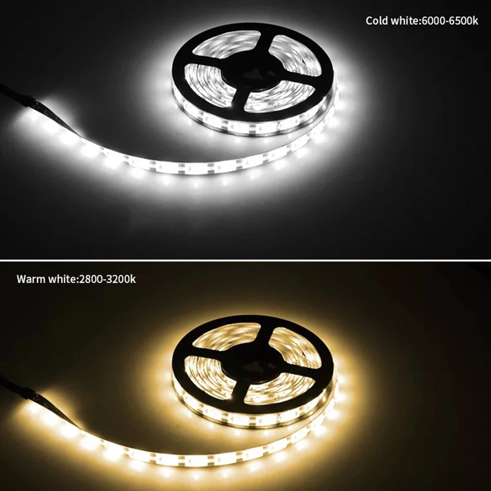 

5V LED Strip Light 2835 5050 SMD USB / Battery Box Power 60LED/m Under Cabinet Closet Bed Stairs Lamp LED Nightlights