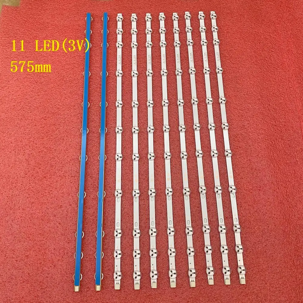 10 шт./лот 11LED светодиодные ленты для 17DLB32NER1 32 NDV LG Sharp 32D1334DB LC32LD145K VES315WNDL 01 VES315WNDS 2D R02