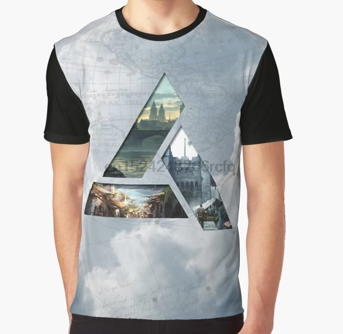 Принт по всему миру 3D женская футболка мужская забавная футболка Abstergo Industries графическая футболка