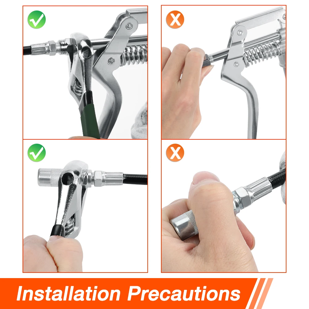 3000PSI Grease Gun Mini Pistol Grip Gun Set Lubrication Oil Syringe For Oil And Car Lubrication Trucks Car Refueling Tool