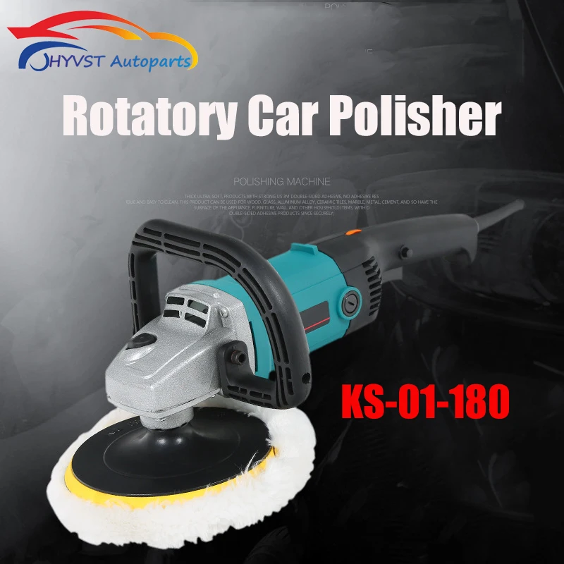 1200W Rotatory Car Polisher 180mm disc Orbital Variable Speed 3000rpm