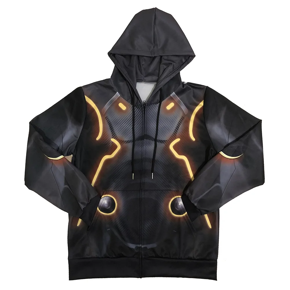 Battle Game Omega Oblivion Link Cosplay Costume Hoodie Halloween Costume Zipper Hoodies Sweatshirts Tops for Men Women