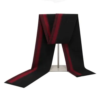 

Factory Sale Strips Long Scarf Winter Scarf Thick Warm Soft Women Scarf Shawl For Man Simple