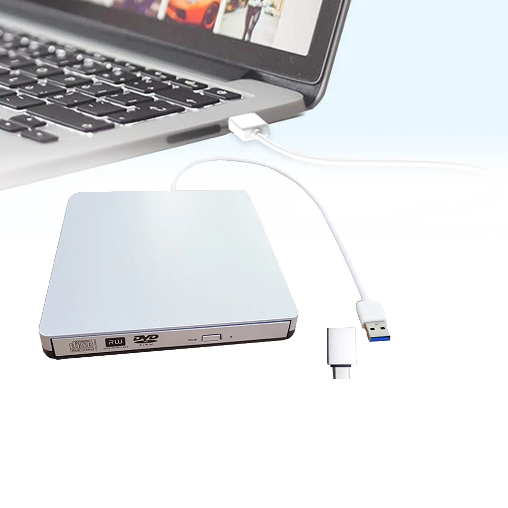 Многоцелевой легкий сменный оптический считыватель USB внешний DVD привод рекордер плеер портативный тип C универсальный-Up