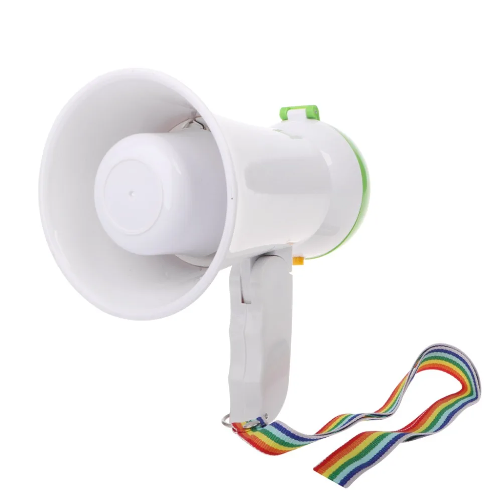 Мини Портативный Мегафон Bullhorn громкий динамик усилитель - Цвет: Белый